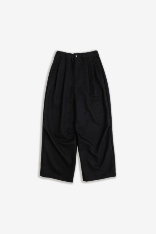 DRAPE TUCK PANTS BLACK