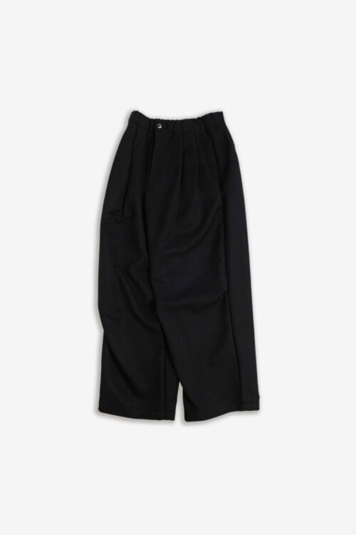 DRAPE TUCK PANTS BLACK