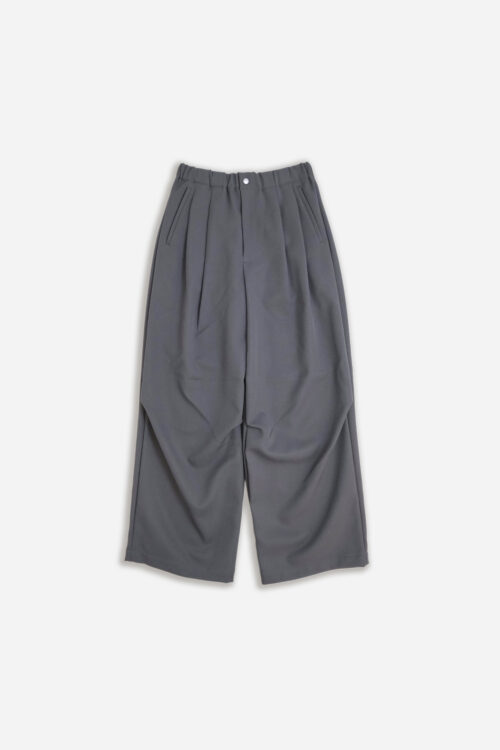 DRAPE TUCK PANTS GREY