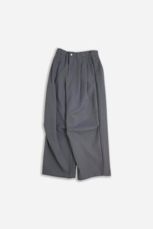 DRAPE TUCK PANTS GREY
