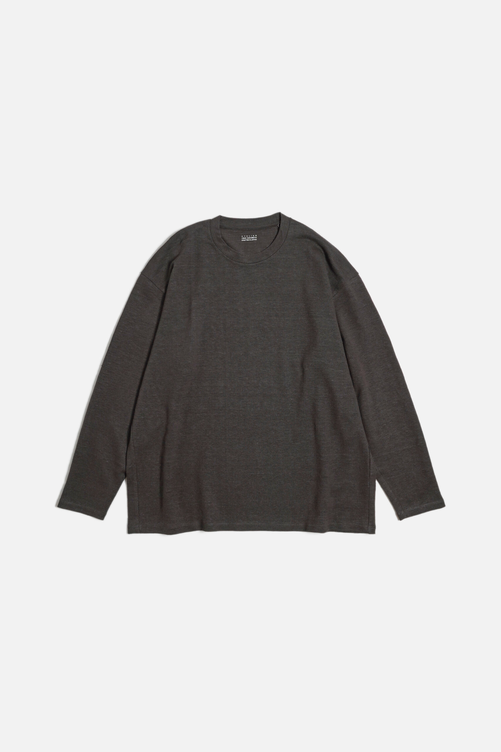 L/S T-SHIRT - MAX HIGH COUNT HEMP JERSEY - BROWN
