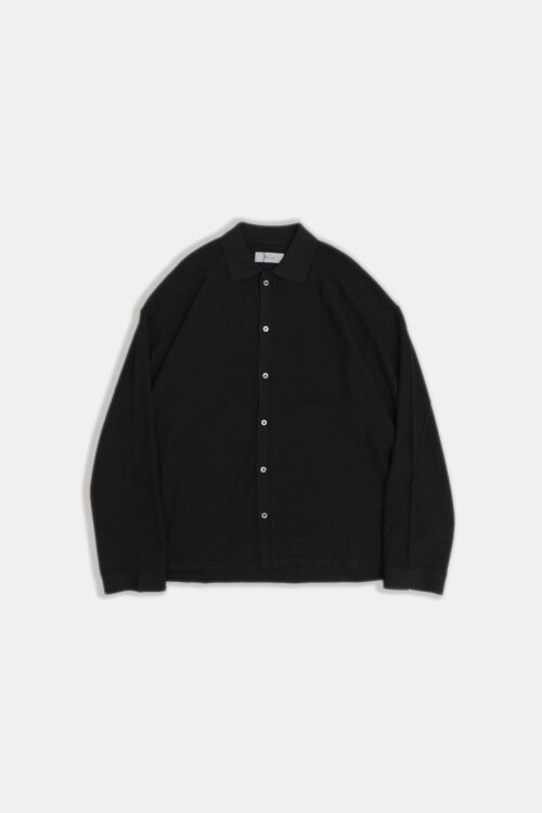 KNIT SHIRT BLACK