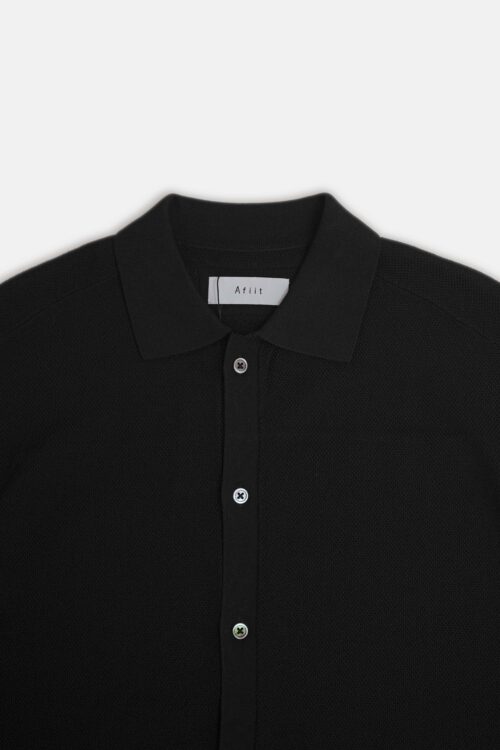 KNIT SHIRT BLACK