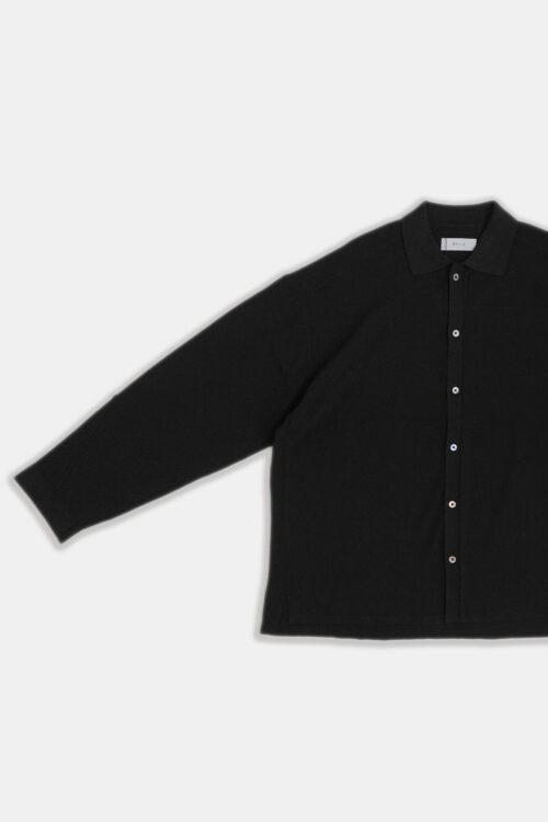 KNIT SHIRT BLACK