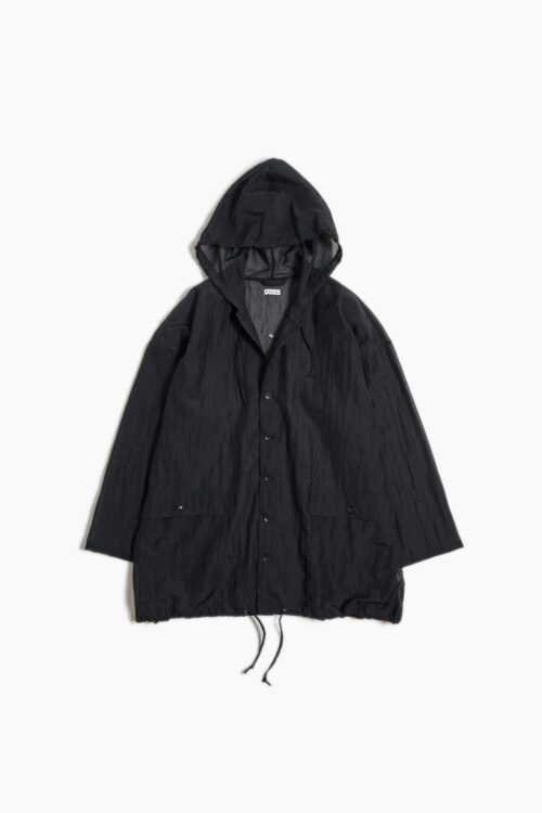 SHEER HOODED JACKET BLACK