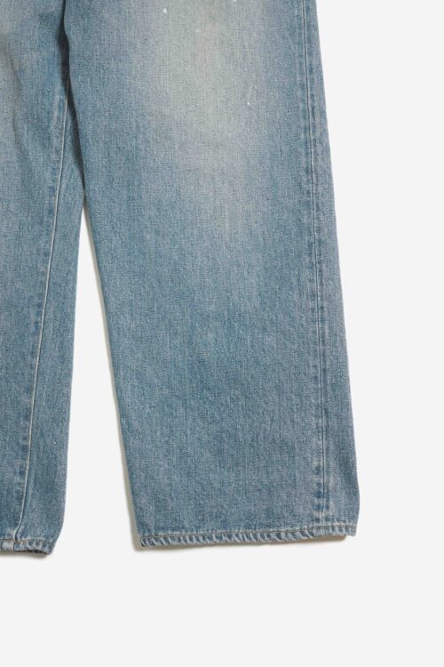 BELTED TROUSERS - RAW DENIM - FADE INDIGO