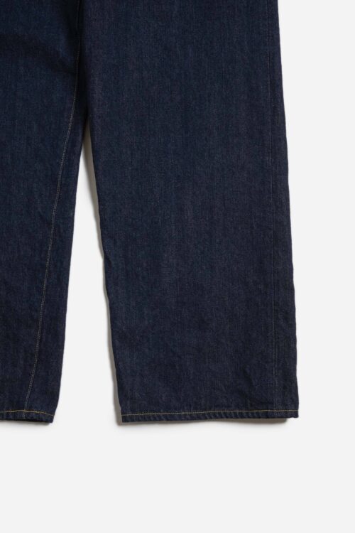 BELTED TROUSERS - RAW DENIM - INDIGO