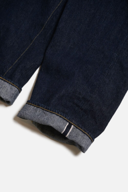 BELTED TROUSERS - RAW DENIM - INDIGO