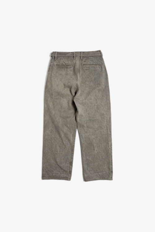 BELTED TROUSERS - NATURAL GARMENT DYE / RAW DENIM - MUGWORT