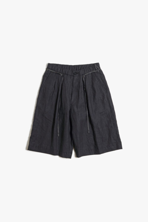 3TUCK CROP SHORT PANTS VINTAGE BLACK