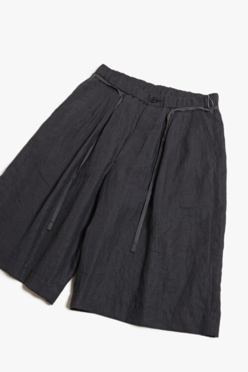 3TUCK CROP SHORT PANTS VINTAGE BLACK