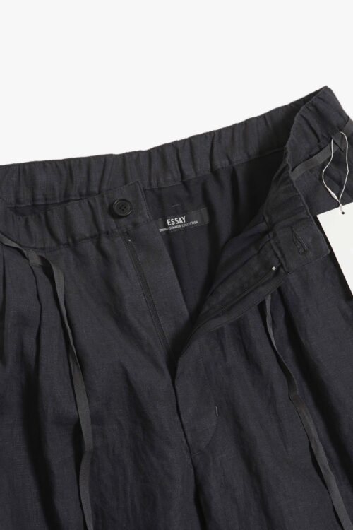 3TUCK CROP SHORT PANTS VINTAGE BLACK