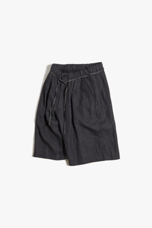 3TUCK CROP SHORT PANTS VINTAGE BLACK