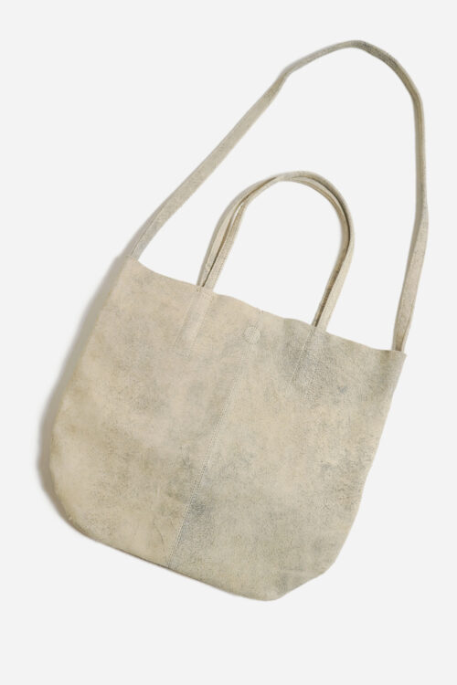 3WAY MEDIUM TOTE ANTIQUE SUEDE ECRU