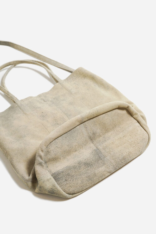 3WAY MEDIUM TOTE ANTIQUE SUEDE ECRU