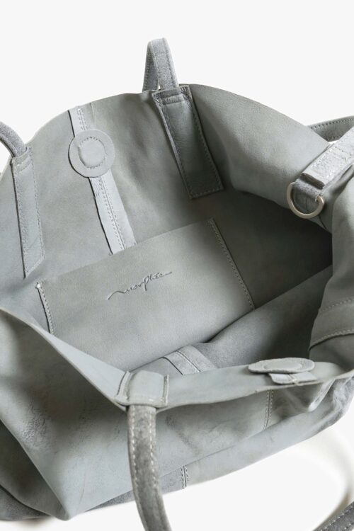 3WAY MEDIUM TOTE ANTIQUE SUEDE LIGHT GREY