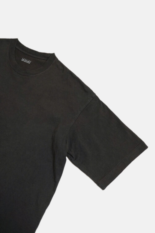 BOX TUBE T-SHIRT - NATURAL GARMENT DYE / ORIGINAL LOOP WHEEL KNIT FABRIC - KAKISHIBU