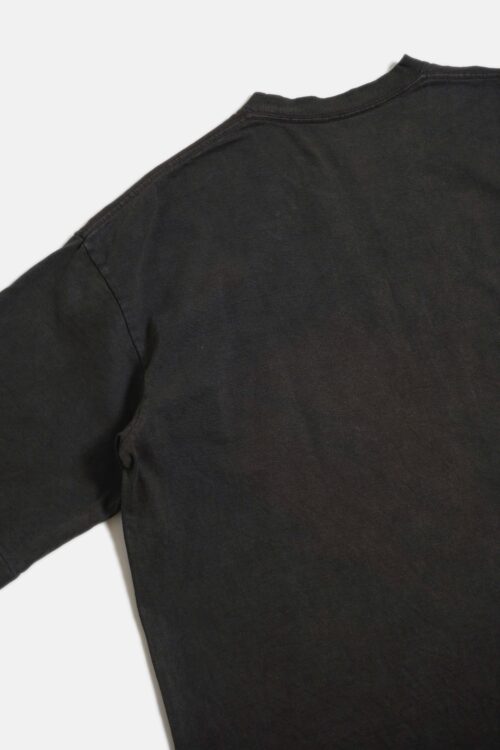 BOX TUBE T-SHIRT - NATURAL GARMENT DYE / ORIGINAL LOOP WHEEL KNIT FABRIC - KAKISHIBU