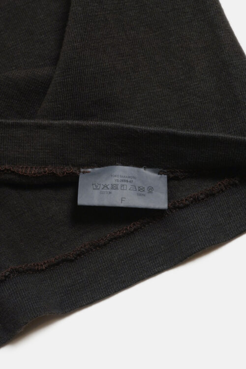 BOX TUBE T-SHIRT - NATURAL GARMENT DYE / ORIGINAL LOOP WHEEL KNIT FABRIC - KAKISHIBU