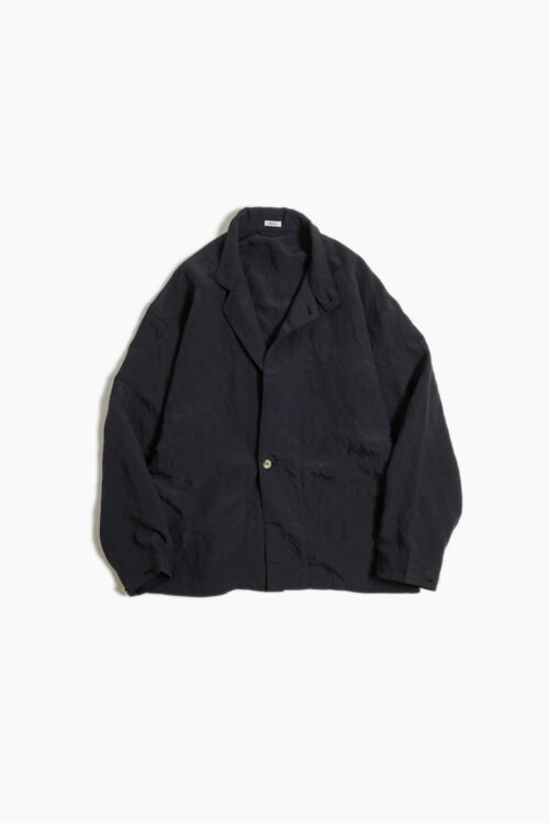 DRAPE CLOTH SHIRT JACKET BLACK