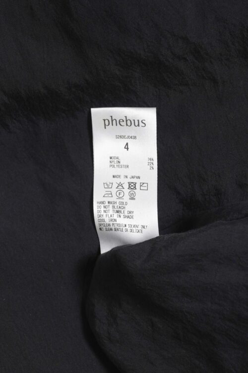 DRAPE CLOTH SHIRT JACKET BLACK