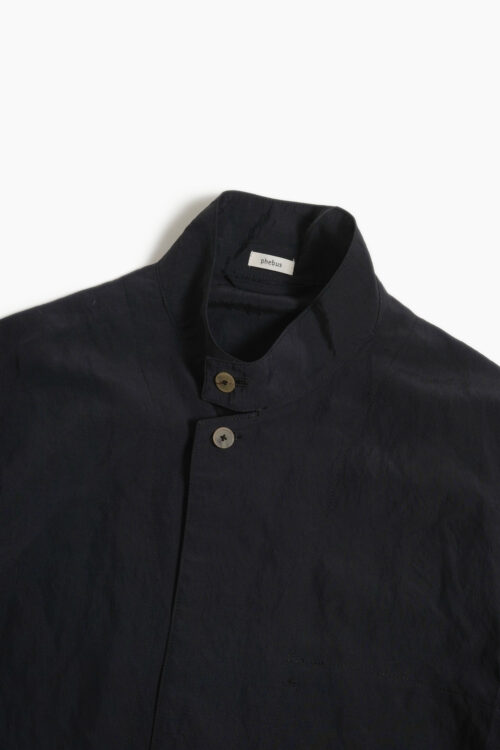 DRAPE CLOTH SHIRT JACKET BLACK