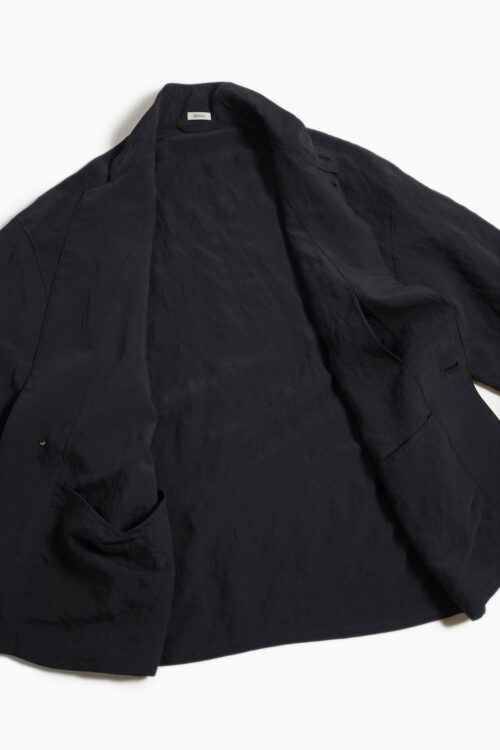 DRAPE CLOTH SHIRT JACKET BLACK