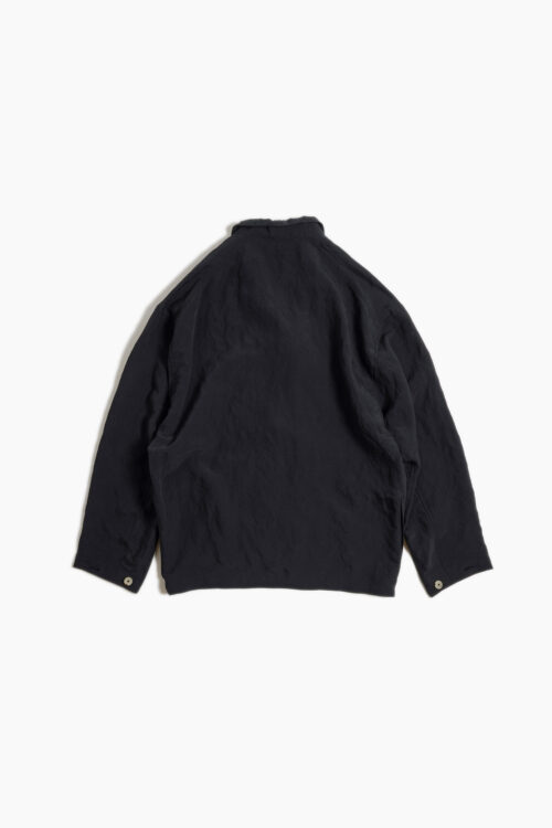 DRAPE CLOTH SHIRT JACKET BLACK