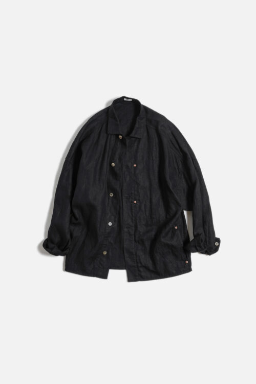 LINEN JACKET BLACK