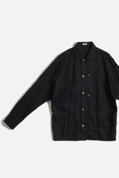 LINEN JACKET BLACK