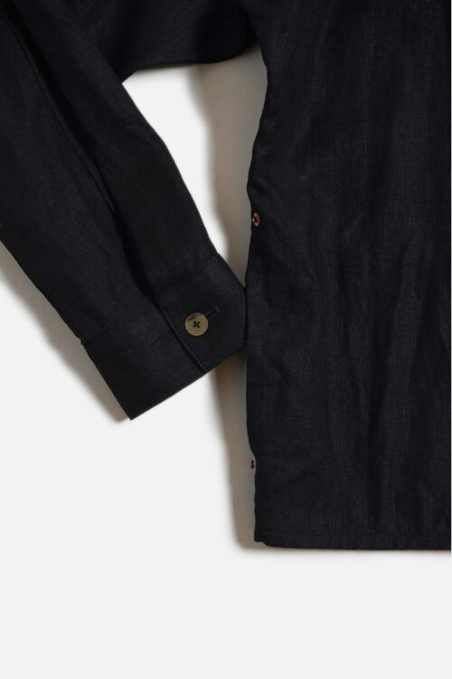LINEN JACKET BLACK