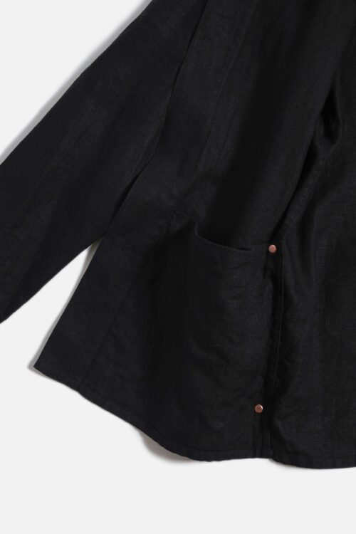 LINEN JACKET BLACK