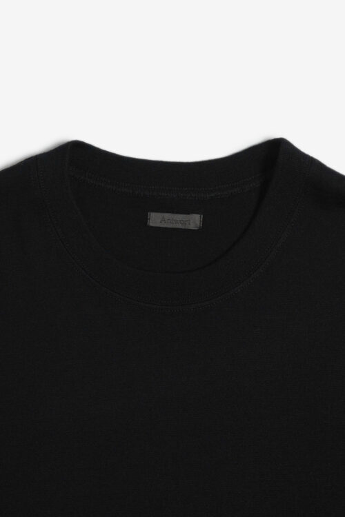 MERINO WOOL S/S TEE BLACK