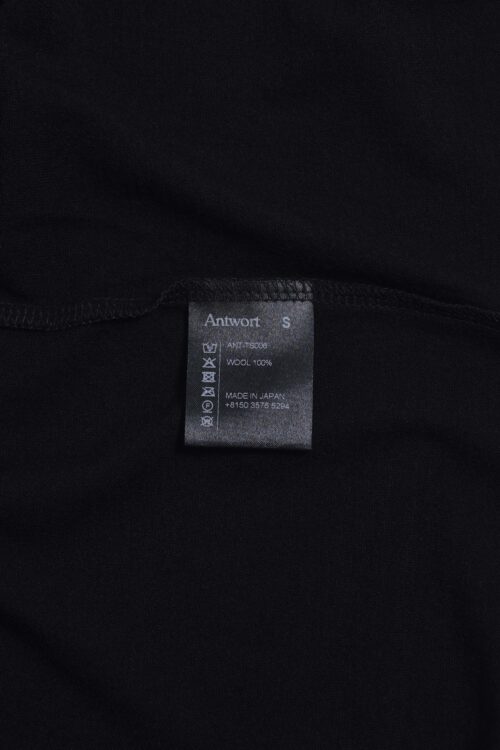 MERINO WOOL S/S TEE BLACK