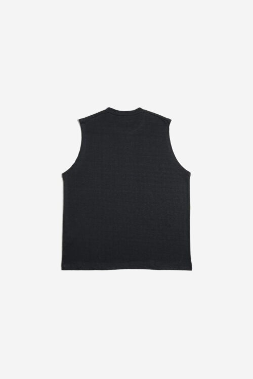 SLEEVELESS TOP - MAX HIGH COUNT HEMP JERSEY - BLACK
