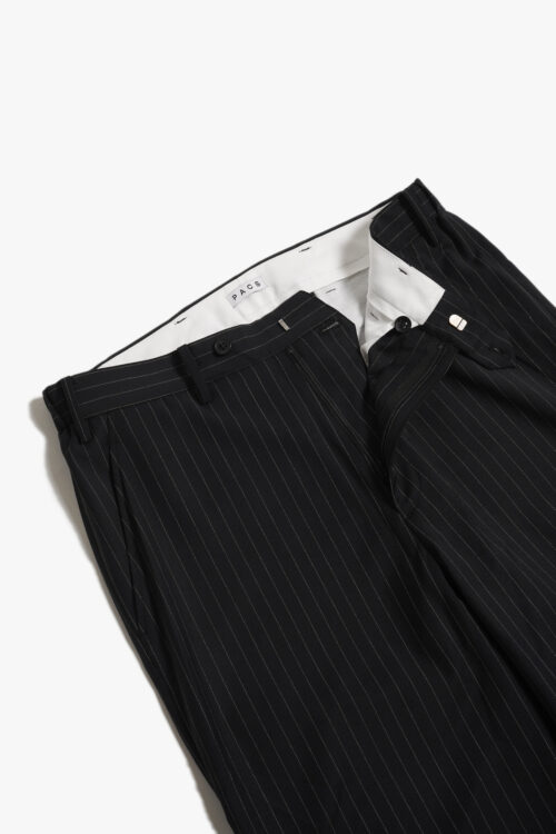 TROPICAL SLACKS BLACK STRIPE