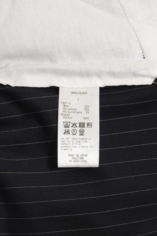 TROPICAL SLACKS BLACK STRIPE