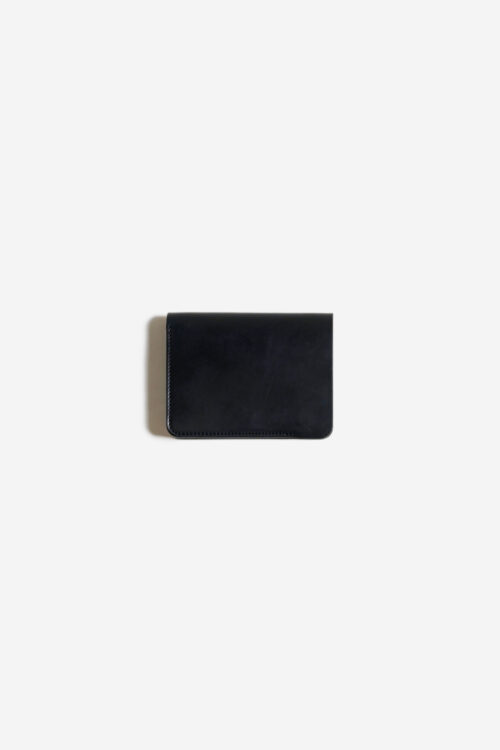 POST WALLET CORDOVAN  BLACK × BLACK