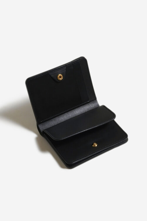 POST WALLET CORDOVAN  BLACK × BLACK