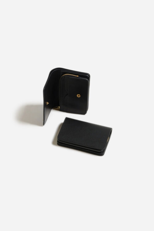 SHORT WALLET SERPENTINE BLACK × BLACK