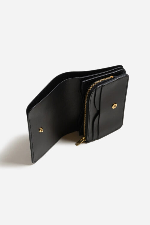SHORT WALLET SERPENTINE BLACK × BLACK