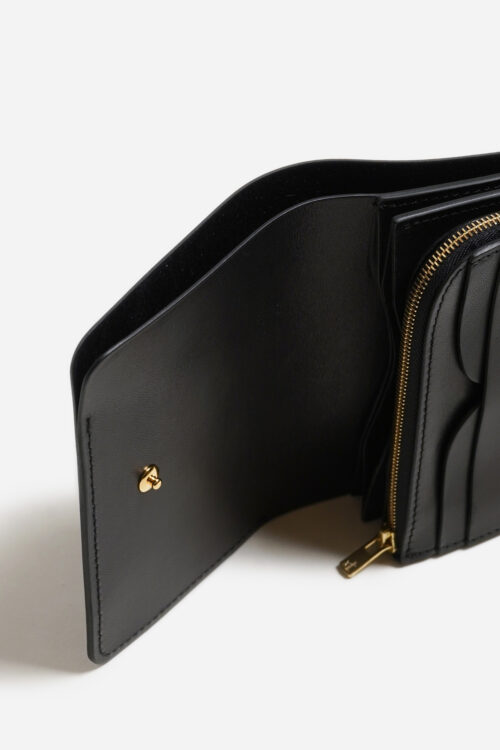 SHORT WALLET SERPENTINE BLACK × BLACK
