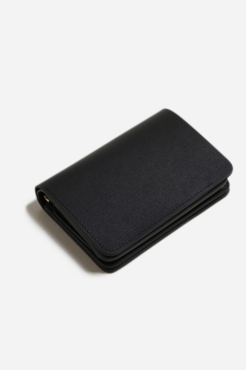 SHORT WALLET SERPENTINE BLACK × BLACK