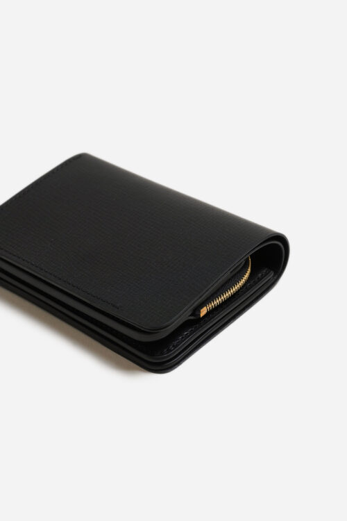SHORT WALLET SERPENTINE BLACK × BLACK