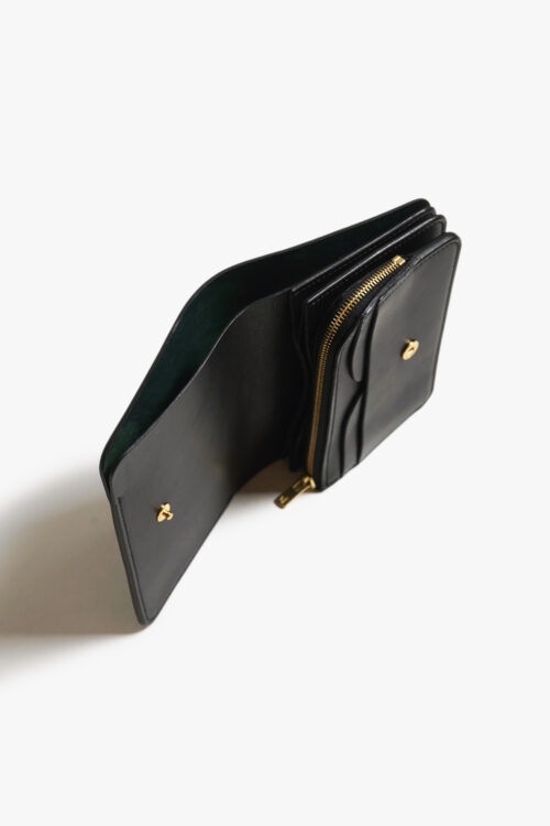 SHORT WALLET CORDOVAN  BLACK × BLACK