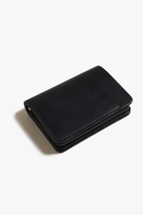 SHORT WALLET CORDOVAN  BLACK × BLACK
