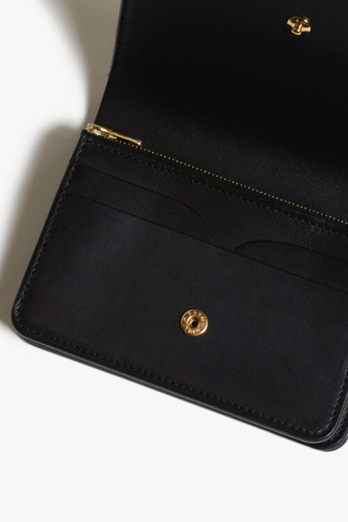 SHORT WALLET CORDOVAN  BLACK × BLACK