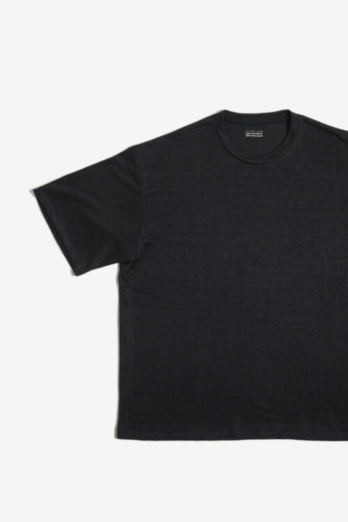 T-SHIRT - MAX HIGH COUNT HEMP JERSEY - BLACK