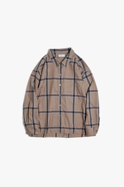 CHECK SHIRTS GREIGE