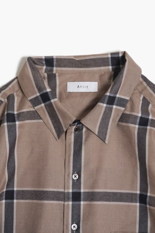 CHECK SHIRTS GREIGE